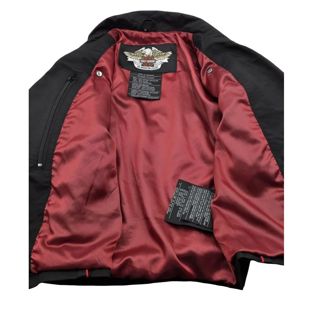 Women's - Harley Davidson Embroidered Moto Jacket, Size Small